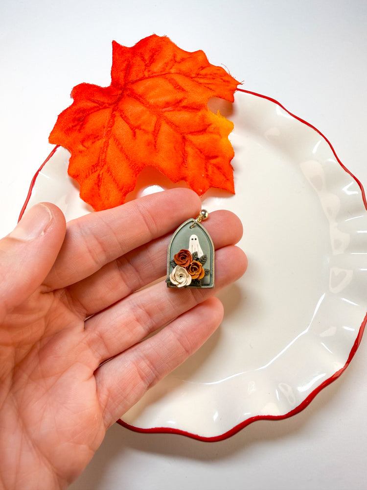 Boo-tanical Ghost Dangle Earrings