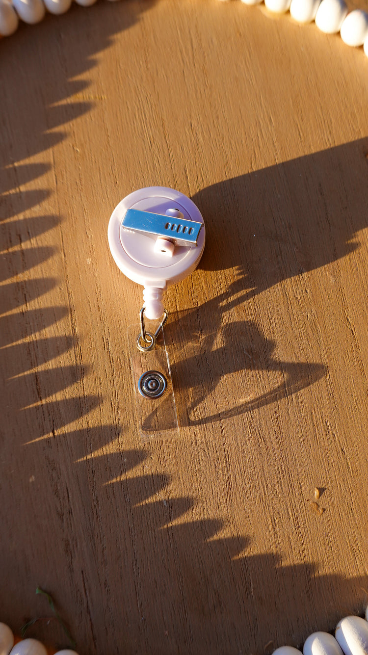 Interchangeable Clay Badge Reel Toppers