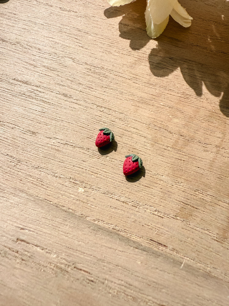 Tiny Fruit Stud Earrings