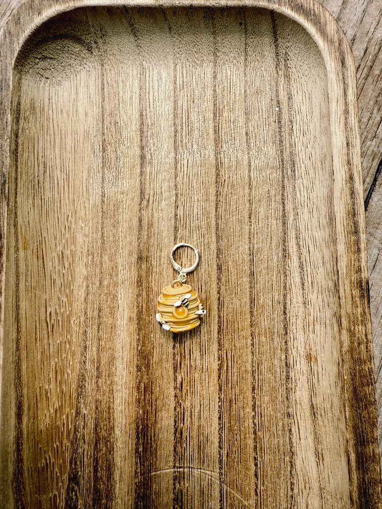 Beehive Huggie Earrings