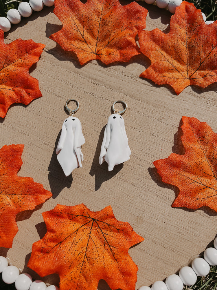 3D Ghosts Dangle Earrings