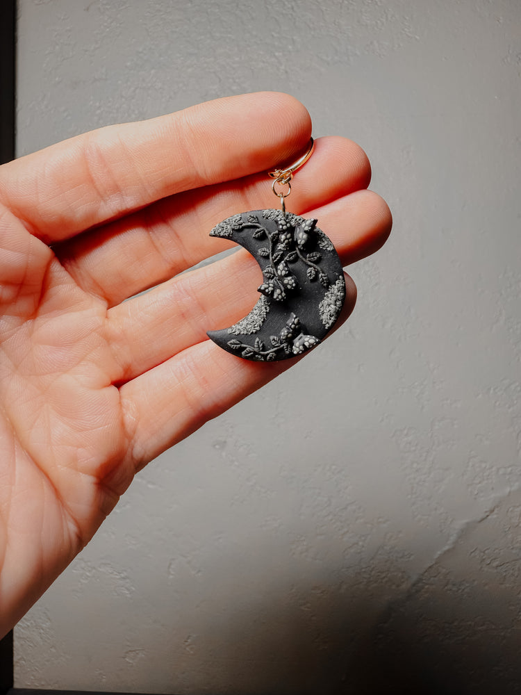 Midnight Garden Moon Dangles