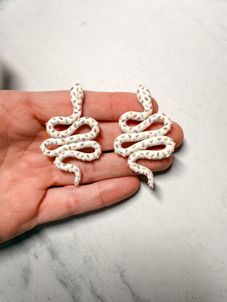 Sprinkle Snake Earrings