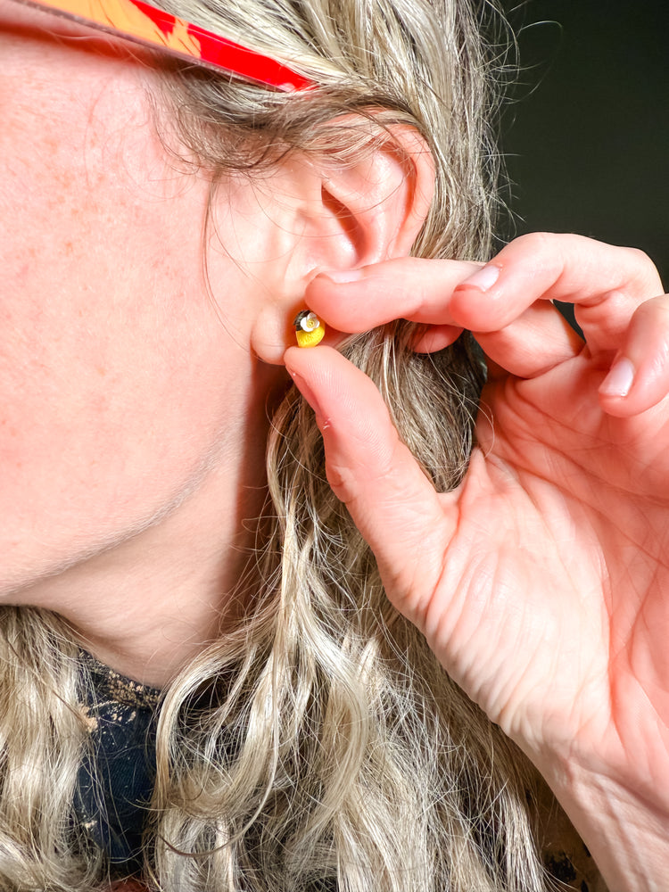 Tiny Fruit Stud Earrings