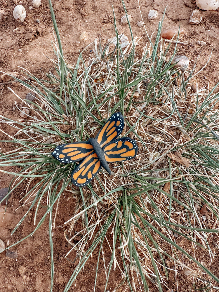 3D Monarch Butterfly Hoop Earrings