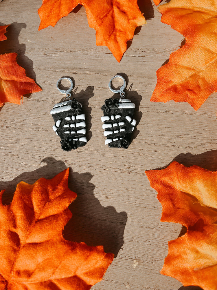 Skeleton Latte Dangle Earrings