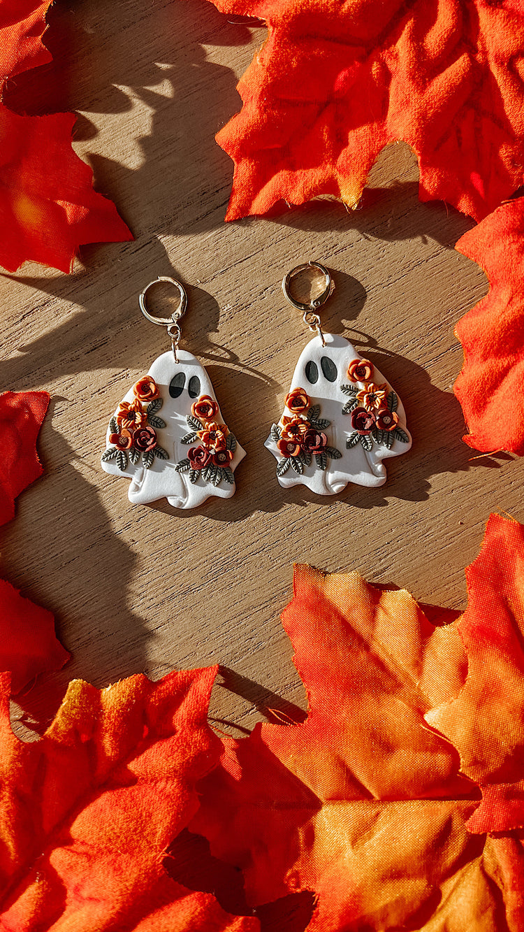 Floral Ghostie Earrings