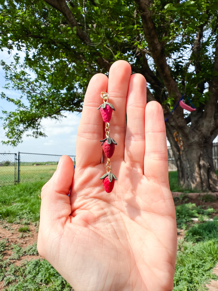 Strawberry Tier Dangle Earrings