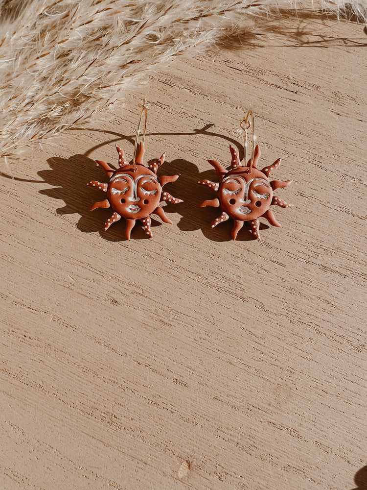 Boho Terracotta Sun Dangles