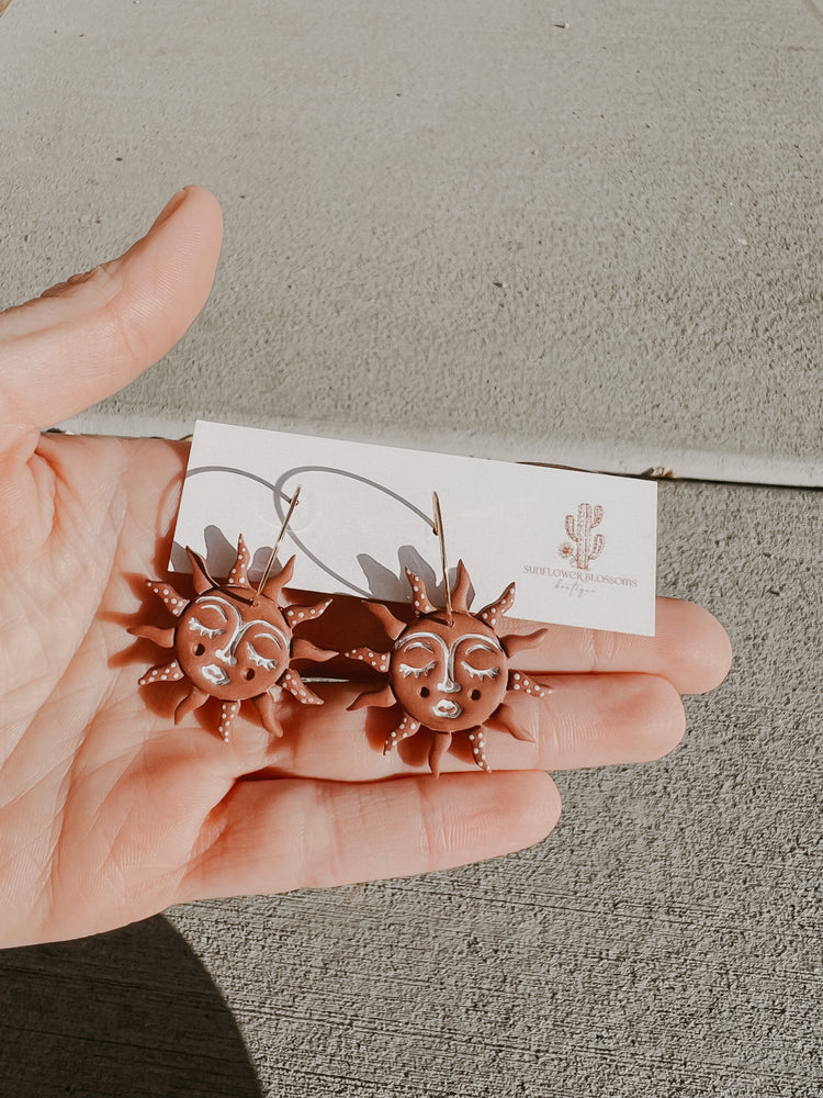 Boho Terracotta Sun Dangles