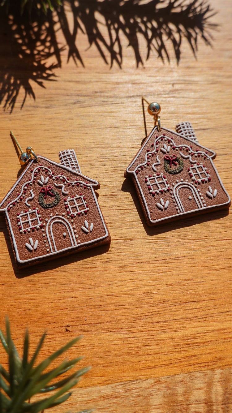 Gingerbread Cottage Earrings