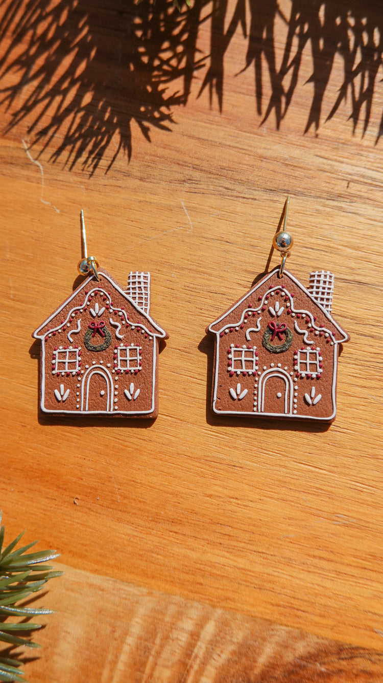 Gingerbread Cottage Earrings