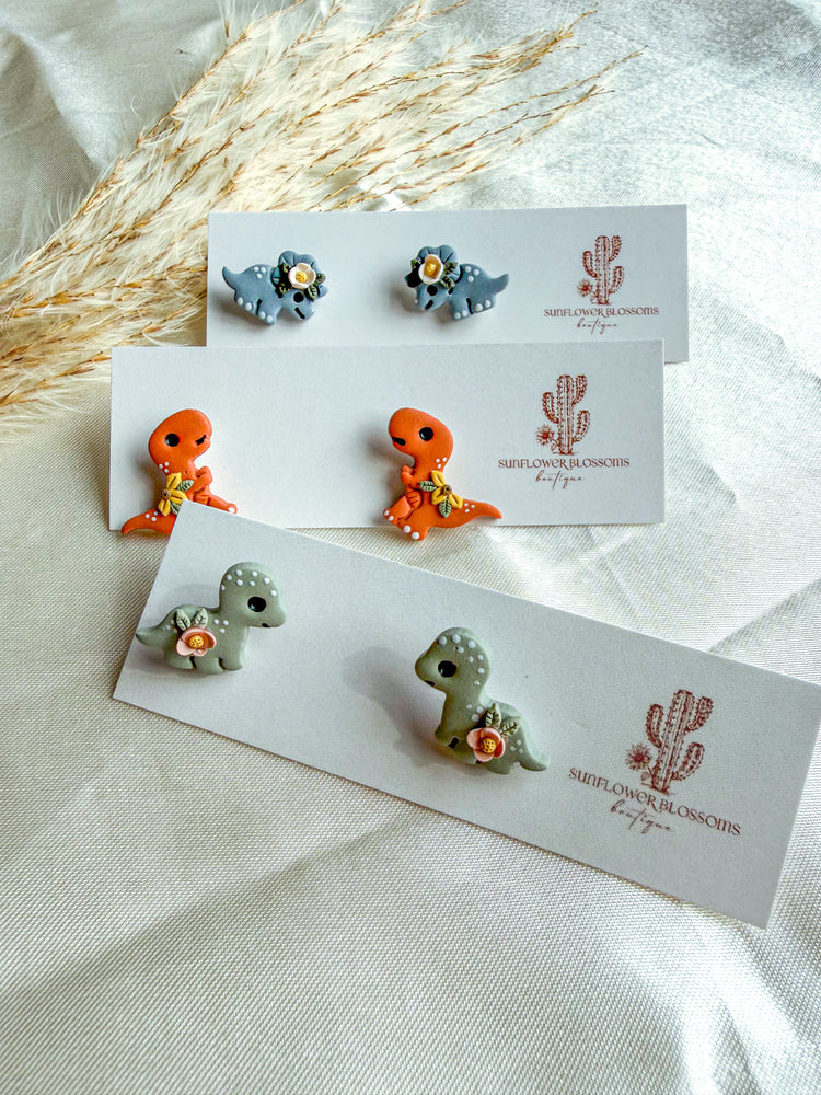 Floral Dinosaur Stud Pack