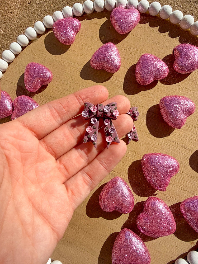 Floral Rose Bow Earrings