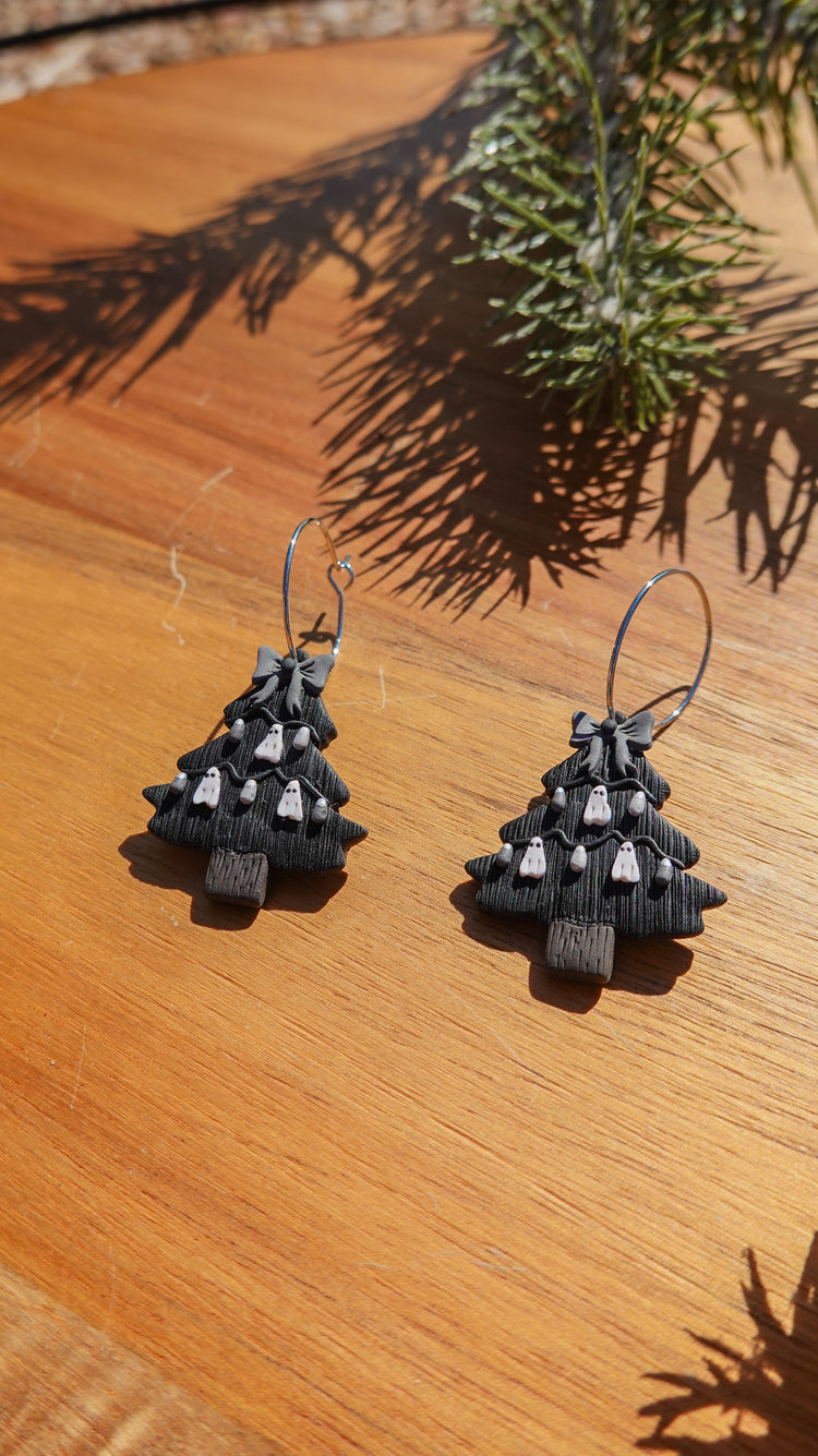 Ghostmas Tree Earrings