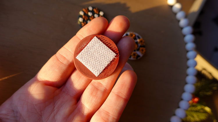 Interchangeable Clay Badge Reel Toppers