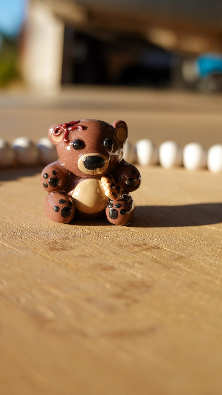 Cozy Cookie Cub Clay Figurine