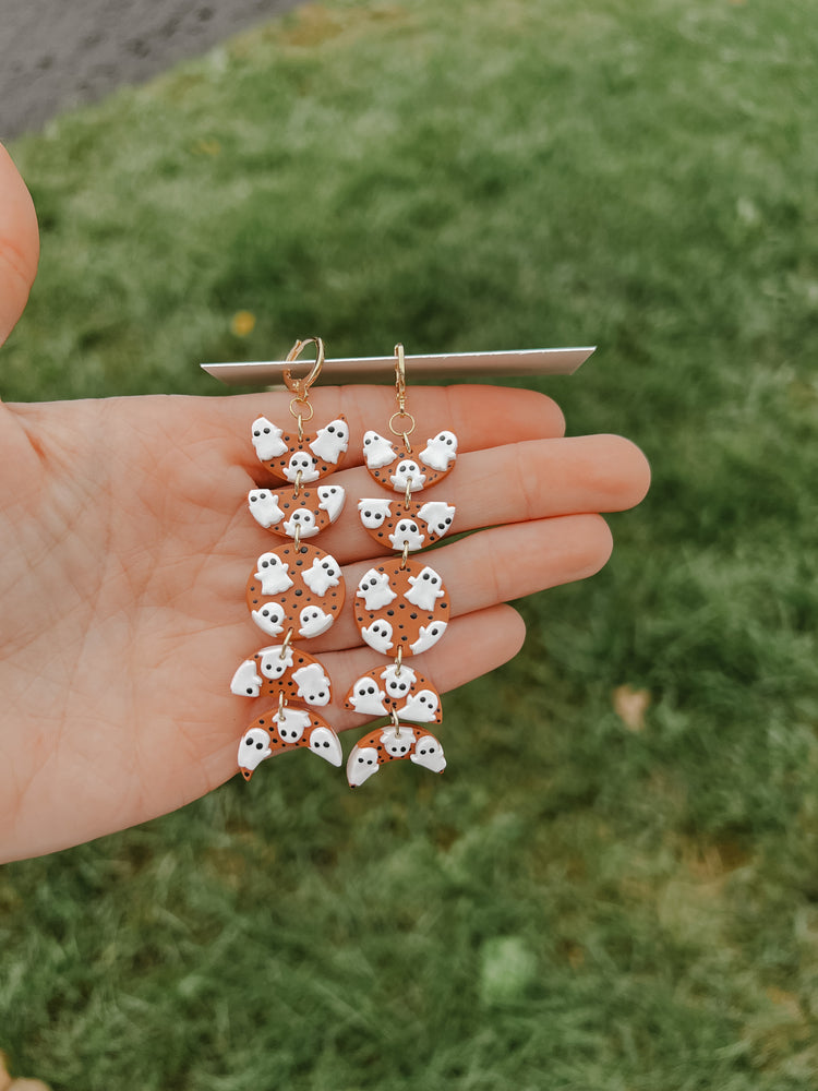 Ghost Moon Phase Earrings