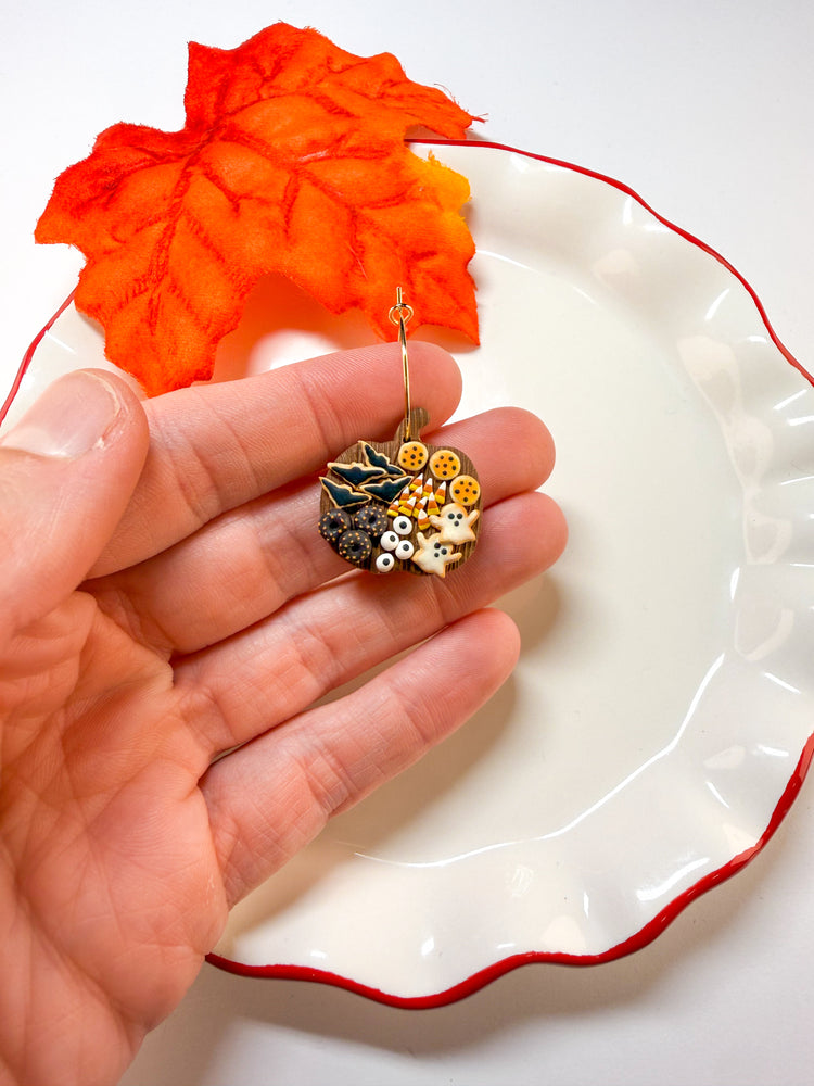 CharBooterie Board Halloween Food Earrings