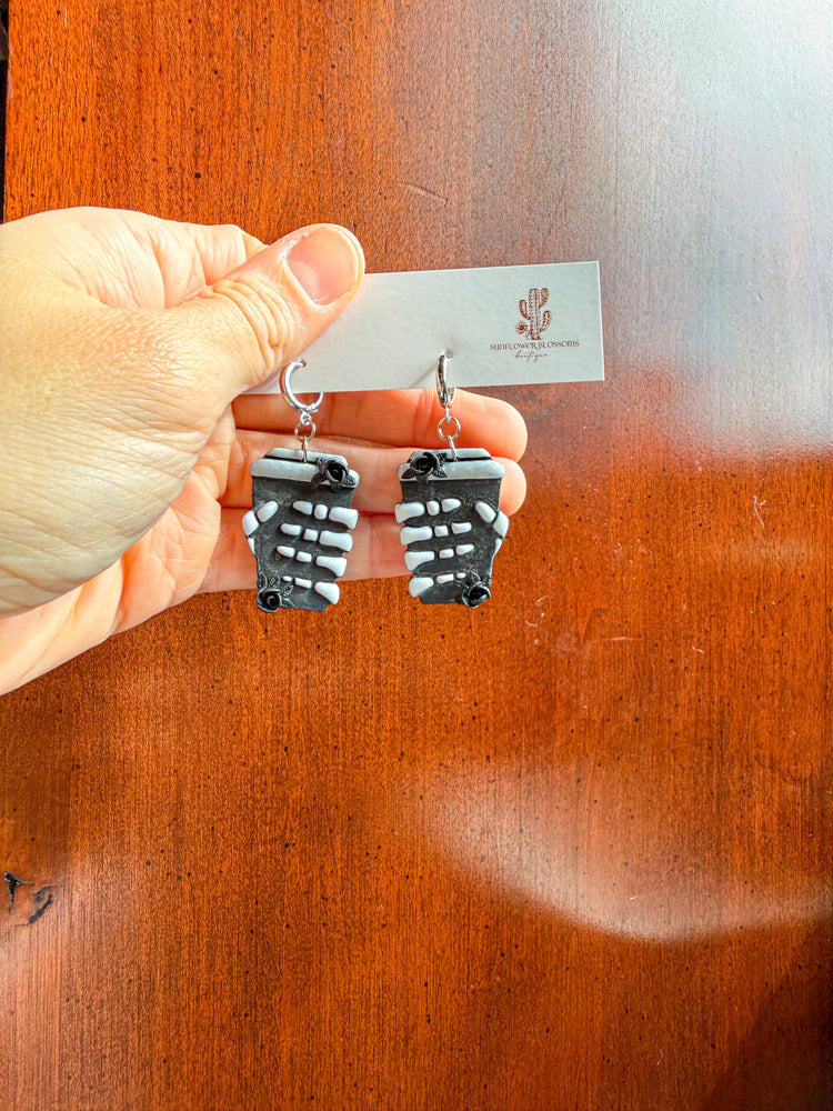 Skeleton Latte Dangle Earrings