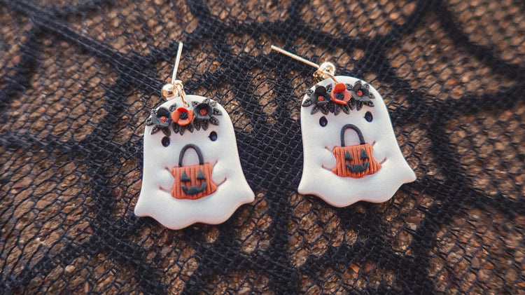 Trick Or Treat Ghostie Earrings