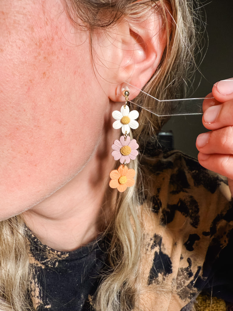 Blossoms Tier Dangle Earrings