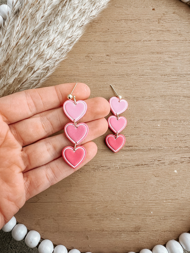 Tier Heart Dangle Earrings OG