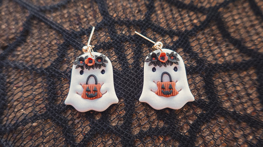 Trick Or Treat Ghostie Earrings