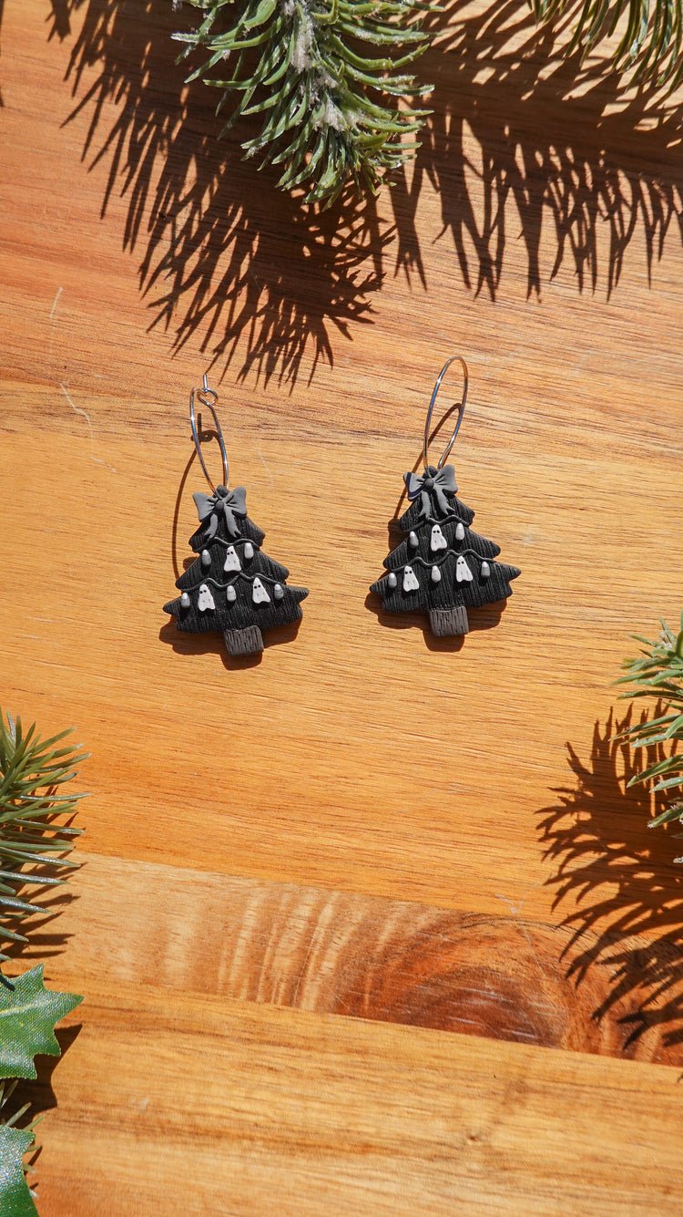 Ghostmas Tree Earrings
