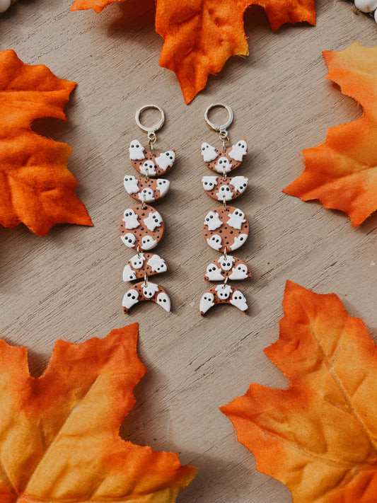 Ghost Moon Phase Earrings