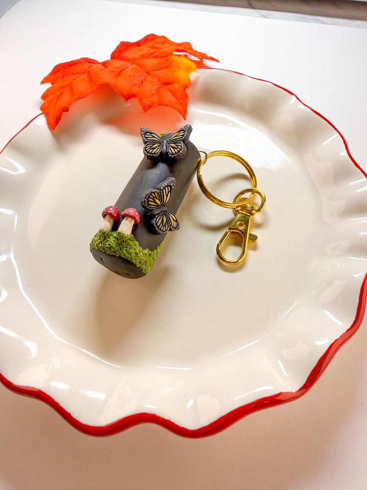Forestcore & Wizard Chapstick Holder Keychain