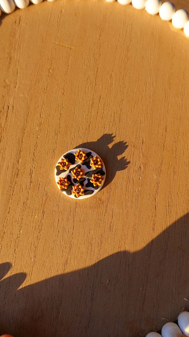 Interchangeable Clay Badge Reel Toppers