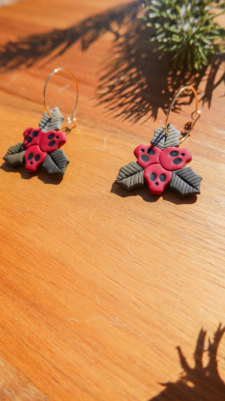 Haunted Holly Earrings