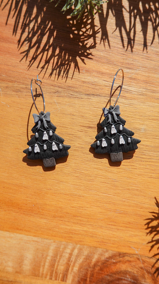 Ghostmas Tree Earrings