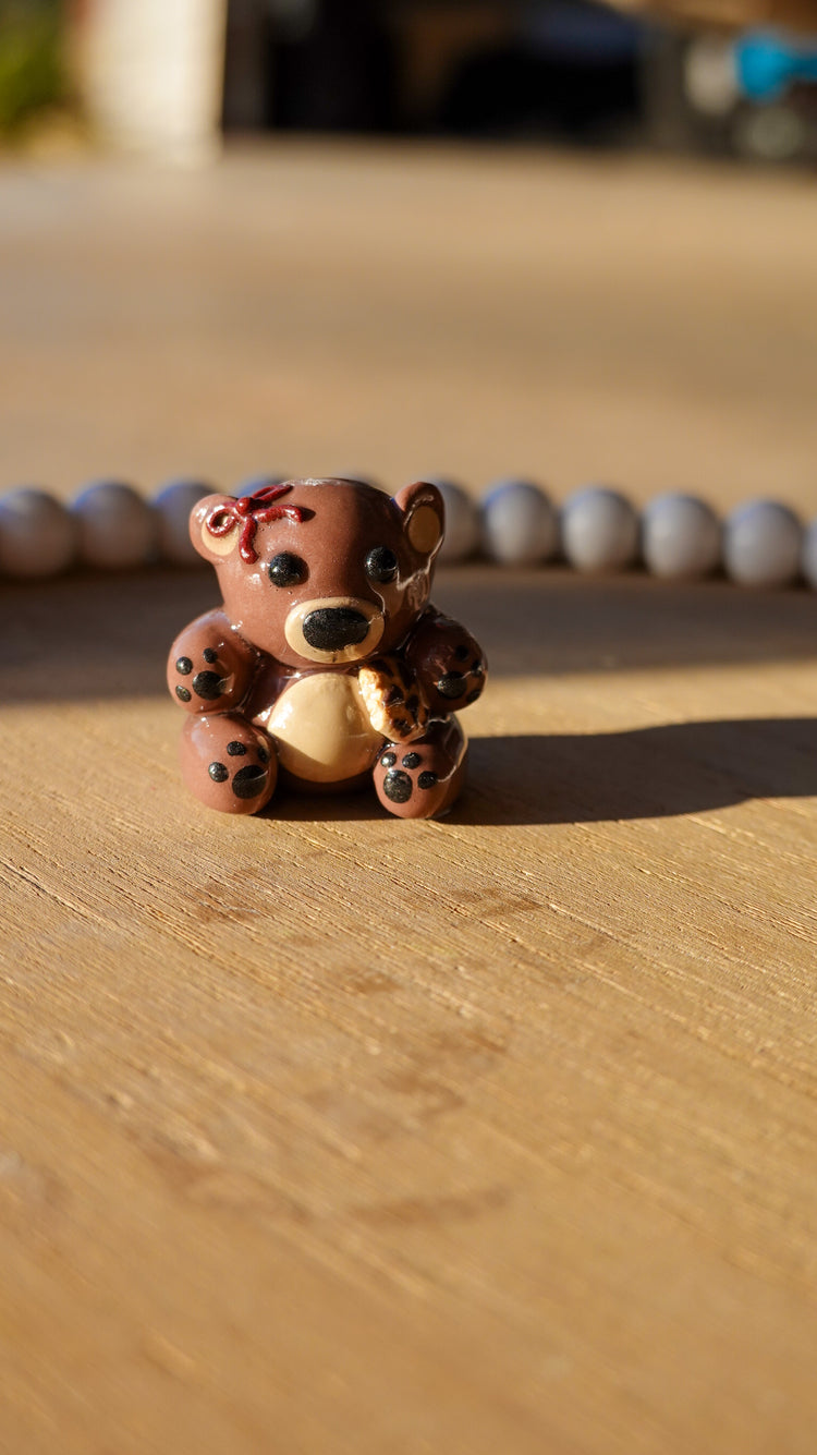 Cozy Cookie Cub Clay Figurine