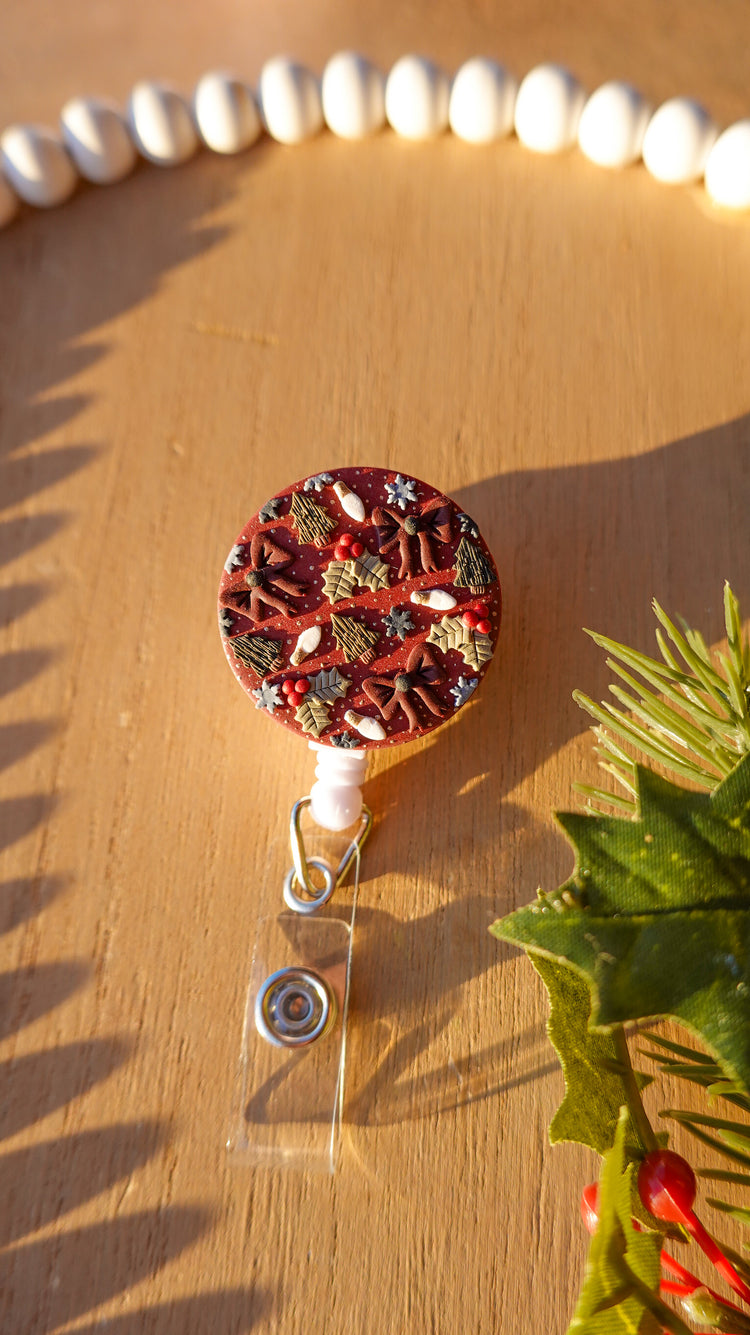 Interchangeable Clay Badge Reel Toppers