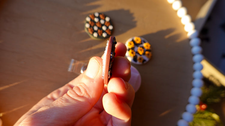 Interchangeable Clay Badge Reel Toppers