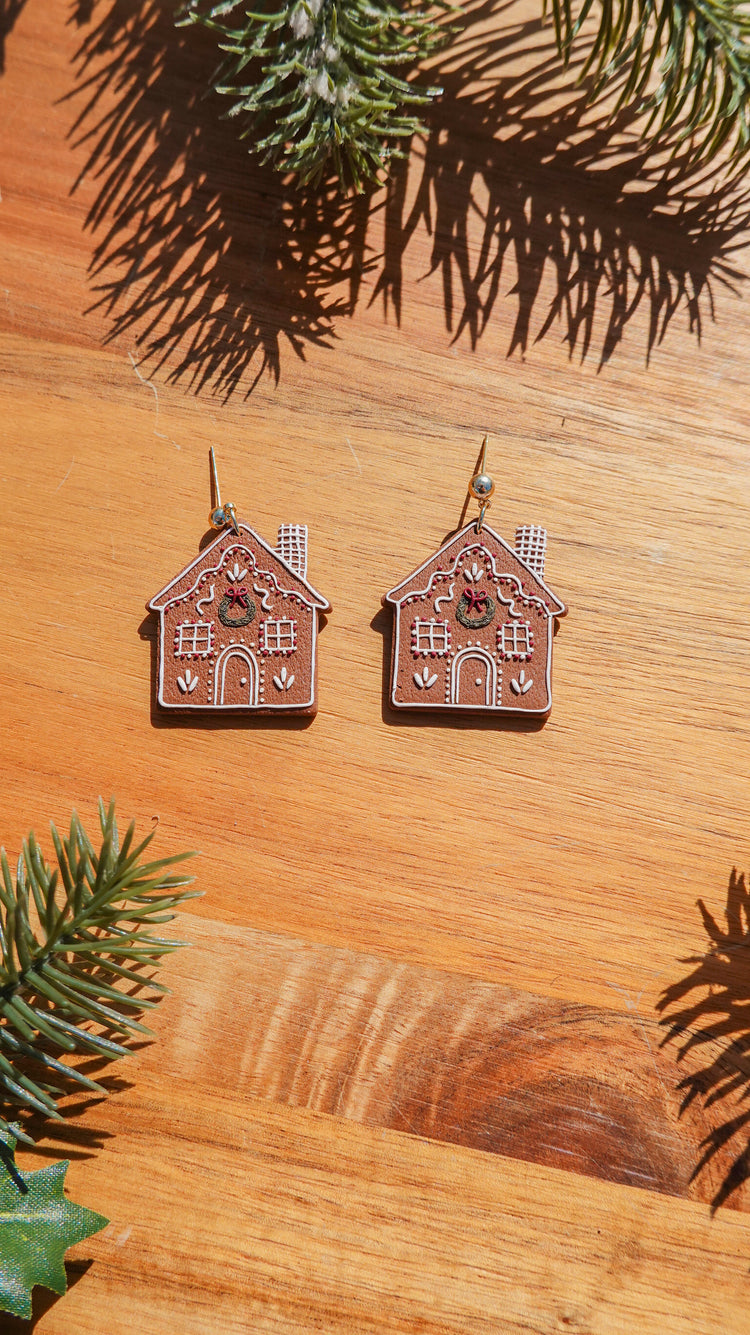 Gingerbread Cottage Earrings