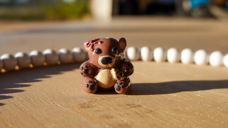 Cozy Cookie Cub Clay Figurine