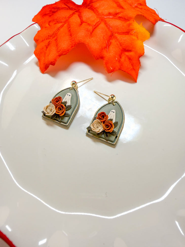 Boo-tanical Ghost Dangle Earrings