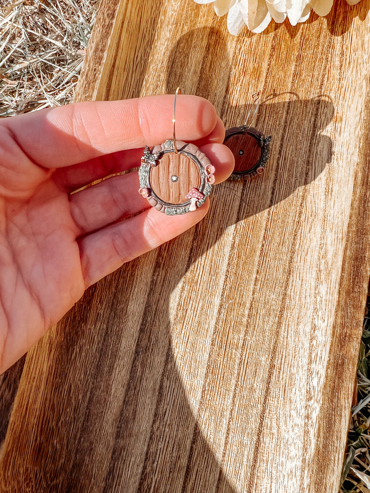 Hobbit Door Hoop Earrings