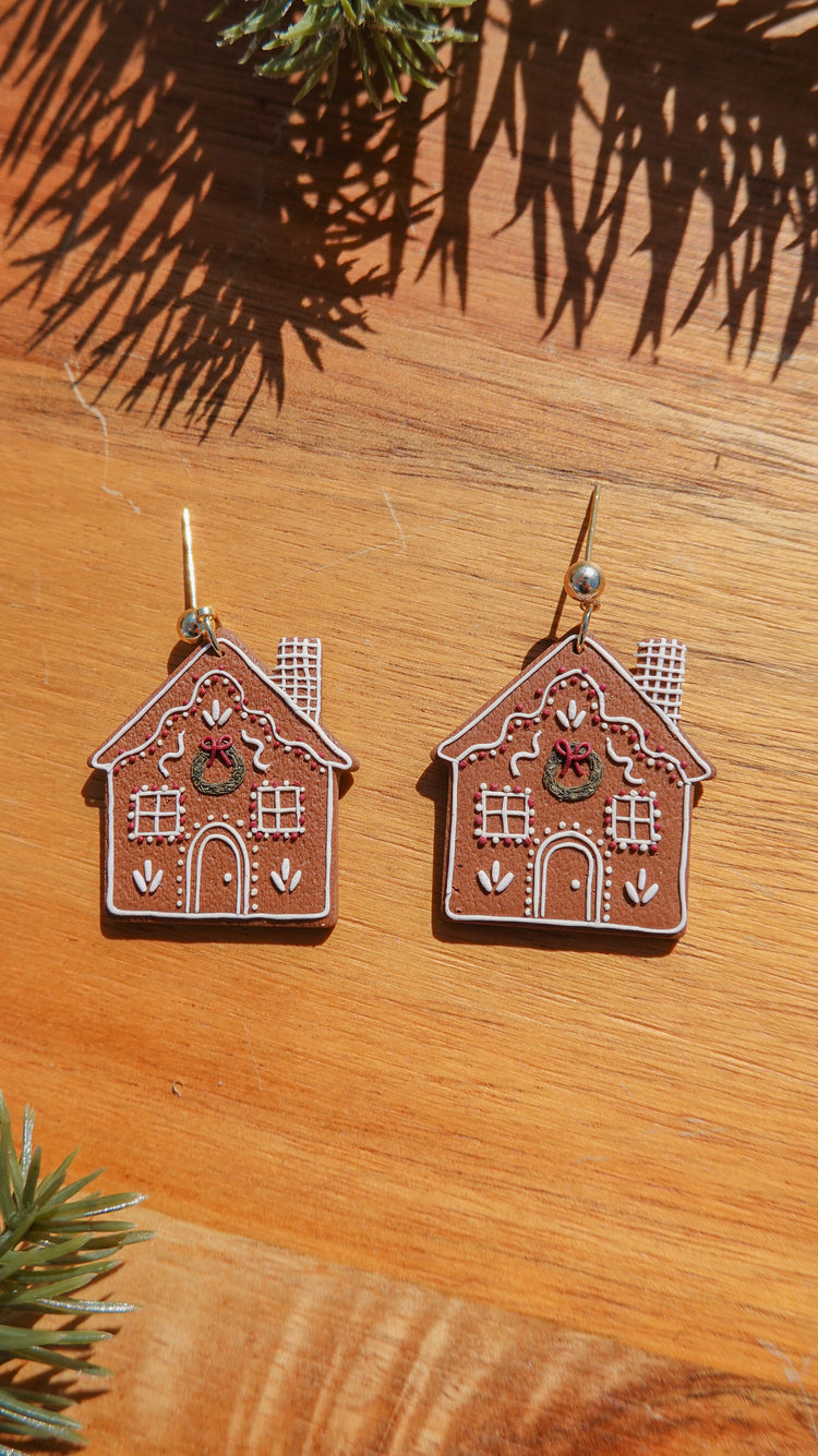Gingerbread Cottage Earrings