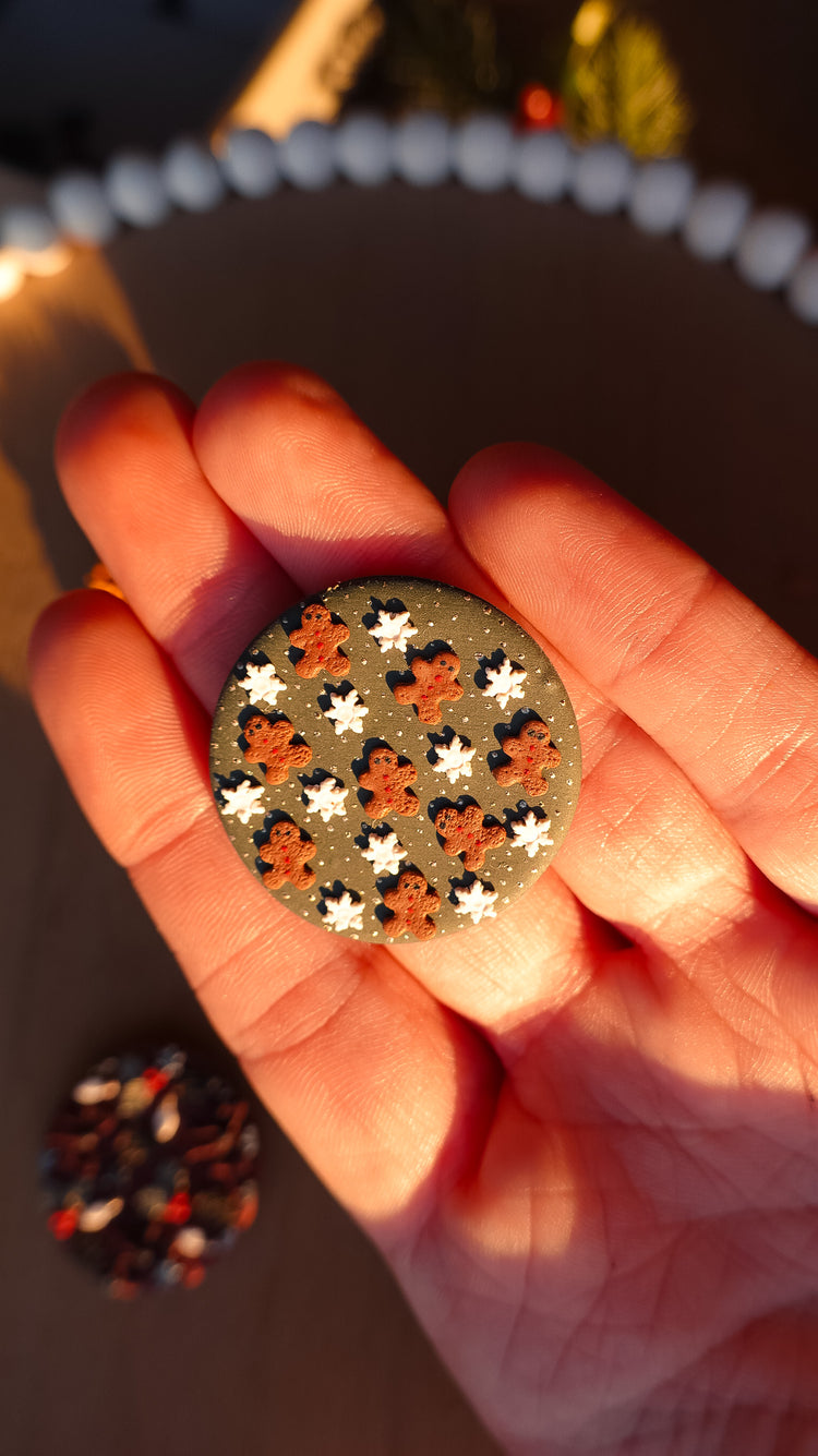 Interchangeable Clay Badge Reel Toppers