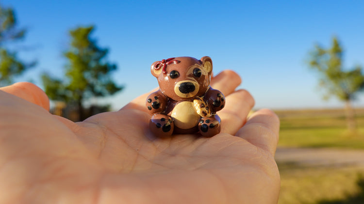 Cozy Cookie Cub Clay Figurine