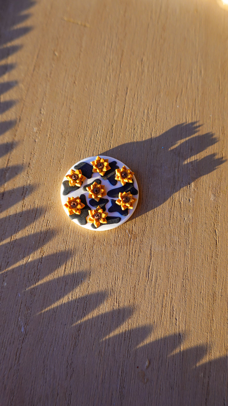 Interchangeable Clay Badge Reel Toppers