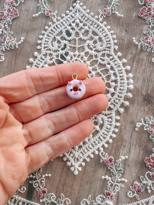 Pig Donut Charm