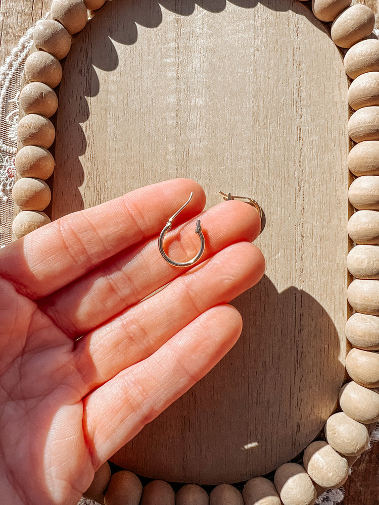 Gold Filled Lever-Back Hoop Earring Posts *Add On*