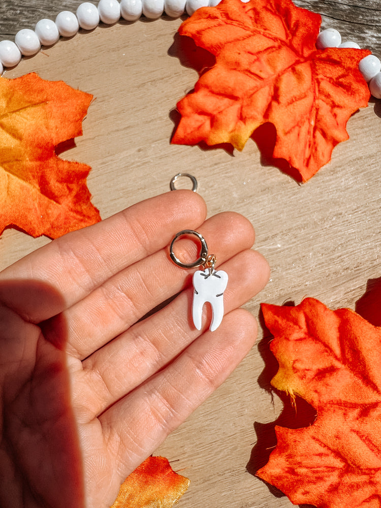 Tooth Huggie Earrings