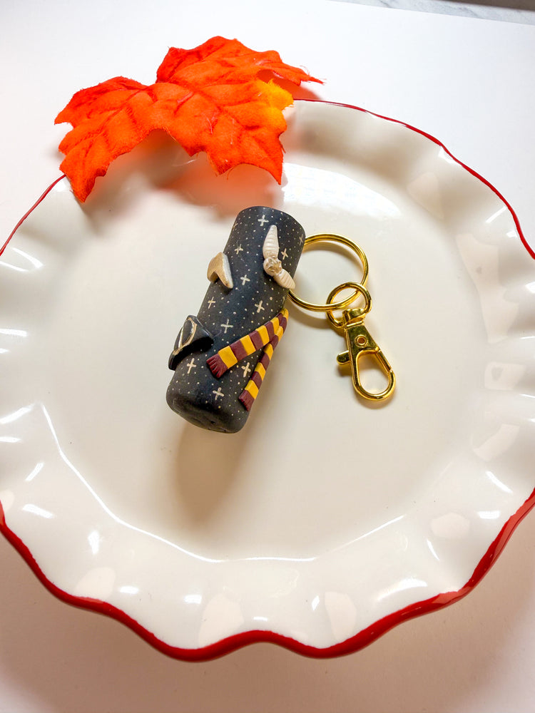 Forestcore & Wizard Chapstick Holder Keychain