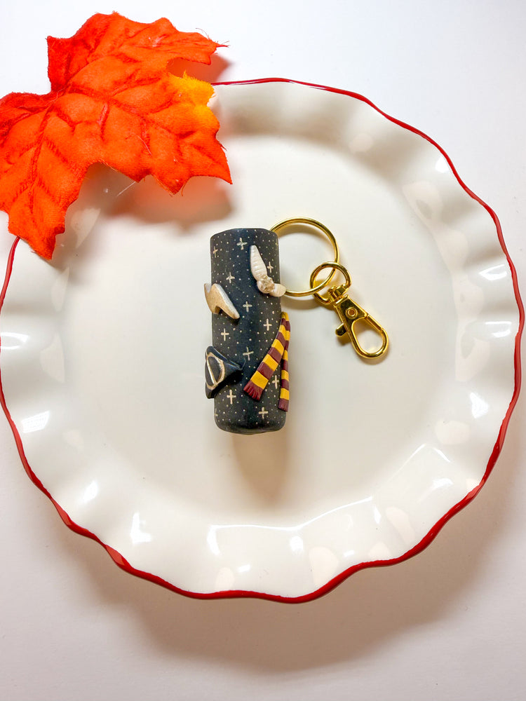Forestcore & Wizard Chapstick Holder Keychain